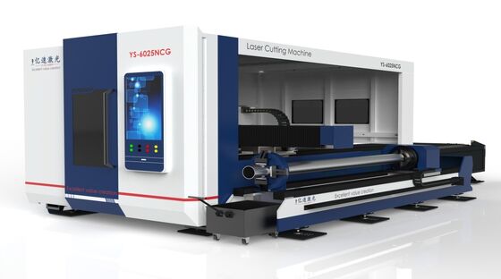 qualità  Integrated Fiber Laser Cutting Machine With Large-scale Exchange Table And Surrounding Tube Plate fabbrica