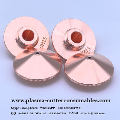 D28 M11 Nozzolo di taglio laser singolo doppio strato di rame resistente alla corrosione per WSX Han's Hongshan Laser Head